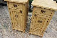 Superb!! Pair of Old Stripped Pine Bedside Cabinets / Cupboards - We Deliver! (3 of 9) Superb!! Pair of Old Stripped Pine Bedside Cabinets / Cupboards - We Deliver! (3 of 9)