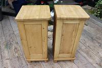 Superb!! Pair of Old Stripped Pine Bedside Cabinets / Cupboards - We Deliver! (6 of 9) Superb!! Pair of Old Stripped Pine Bedside Cabinets / Cupboards - We Deliver! (6 of 9)