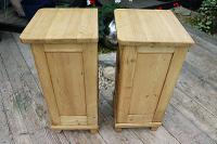 Superb!! Pair of Old Stripped Pine Bedside Cabinets / Cupboards - We Deliver! (7 of 9) Superb!! Pair of Old Stripped Pine Bedside Cabinets / Cupboards - We Deliver! (7 of 9)