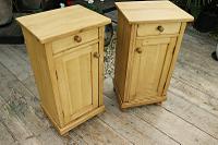 Large Pair of Old Stripped Pine Bedside Cabinets / Cupboards-We Deliver! (2 of 9) Large Pair of Old Stripped Pine Bedside Cabinets / Cupboards-We Deliver! (2 of 9)