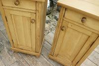Large Pair of Old Stripped Pine Bedside Cabinets / Cupboards-We Deliver! (4 of 9) Large Pair of Old Stripped Pine Bedside Cabinets / Cupboards-We Deliver! (4 of 9)