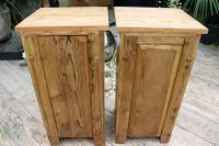 Nice 'Chunky' Pair of Old Stripped Pine Bedside Cabinets / Cupboards - We Deliver! (8 of 8) Nice 'Chunky' Pair of Old Stripped Pine Bedside Cabinets / Cupboards - We Deliver! (8 of 8)