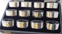 Boxed Set of 12 Solid 1936 Hallmarked Silver Napkin or Serviette Rings 422.7g (2 of 8) Boxed Set of 12 Solid 1936 Hallmarked Silver Napkin or Serviette Rings 422.7g (2 of 8)