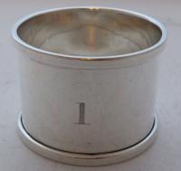 Boxed Set 6 Hallmarked Solid 1927 Silver Napkin Rings Serviette Ring Numbered (5 of 9) Boxed Set 6 Hallmarked Solid 1927 Silver Napkin Rings Serviette Ring Numbered (5 of 9)