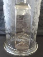 Large Victorian Antique Masonic 1 1/2 Pint Glass Tankard c.1860 (11 of 11) Large Victorian Antique Masonic 1 1/2 Pint Glass Tankard c.1860 (11 of 11)