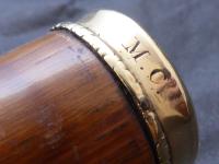 Walking Stick Cane 18ct Gold Button Top Pommel Partridge Wood Shaft C.1837 (5 of 11) Walking Stick Cane 18ct Gold Button Top Pommel Partridge Wood Shaft C.1837 (5 of 11)