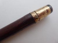 Victorian Walking Stick Cane Country Solid Silver Pommel Hazelwood Shaft (11 of 11) Victorian Walking Stick Cane Country Solid Silver Pommel Hazelwood Shaft (11 of 11)
