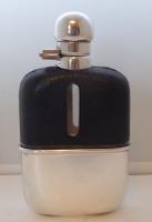 Silver Plated Leather Bound Glass Hip Flask Mint c.1930 (3 of 12) Silver Plated Leather Bound Glass Hip Flask Mint c.1930 (3 of 12)