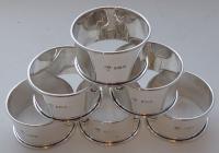 Boxed Set 6 1924 Hallmarked Solid Silver Napkin Rings Serviette Ring (2 of 6) Boxed Set 6 1924 Hallmarked Solid Silver Napkin Rings Serviette Ring (2 of 6)