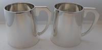 Pair 1937 Hallmarked Solid Silver 1/2 Pint Tankards Tankard Christening Mug (4 of 10) Pair 1937 Hallmarked Solid Silver 1/2 Pint Tankards Tankard Christening Mug (4 of 10)