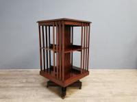 Inlaid Mahogany Revolving Bookcase circa 1900 (2 of 4) Inlaid Mahogany Revolving Bookcase circa 1900 (2 of 4)