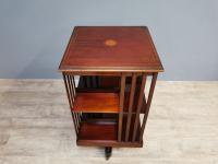 Inlaid Mahogany Revolving Bookcase circa 1900 (3 of 4) Inlaid Mahogany Revolving Bookcase circa 1900 (3 of 4)