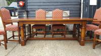 Quality Solid Oak Refectory Dining Table & 6 Chairs (7 of 9) Quality Solid Oak Refectory Dining Table & 6 Chairs (7 of 9)