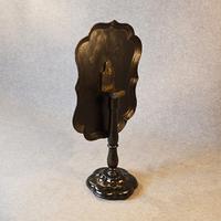 Antique Ebonised Papier Mache Mother of Pearl Side Lamp / Wine / Tilt Table c.1870 (3 of 9) Antique Ebonised Papier Mache Mother of Pearl Side Lamp / Wine / Tilt Table c.1870 (3 of 9)