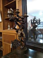 Pair of Bronze Cherub Candelabras (3 of 10) Pair of Bronze Cherub Candelabras (3 of 10)