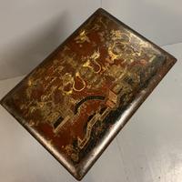 Regency Chinoiserie Sewing Table with Original Silk Sewing Bag (5 of 10) Regency Chinoiserie Sewing Table with Original Silk Sewing Bag (5 of 10)