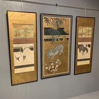 Set of 3 Large Chinese Wall Hanging Paper Screens (11 of 14) Set of 3 Large Chinese Wall Hanging Paper Screens (11 of 14)