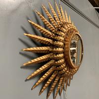 Spanish Sunburst Mirror in Gilt Toleware (4 of 6) Spanish Sunburst Mirror in Gilt Toleware (4 of 6)