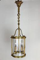 French Gilt Bronze Twin Light Hall Lantern (2 of 7) French Gilt Bronze Twin Light Hall Lantern (2 of 7)