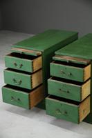 Pair of Green Pedestal Side Tables (6 of 12) Pair of Green Pedestal Side Tables (6 of 12)