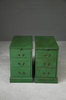 Pair of Green Pedestal Side Tables (10 of 12) Pair of Green Pedestal Side Tables (10 of 12)