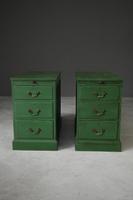 Pair of Green Pedestal Side Tables (12 of 12) Pair of Green Pedestal Side Tables (12 of 12)