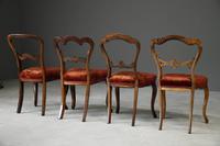4 Victorian Mahogany & Rosewood Dining Chairs (7 of 12) 4 Victorian Mahogany & Rosewood Dining Chairs (7 of 12)
