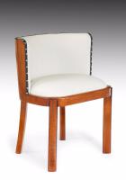Set of Four Walnut & Leather Art Deco Chairs (2 of 6) Set of Four Walnut & Leather Art Deco Chairs (2 of 6)