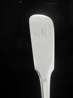 Scottish Provincial Silver Dessert Spoon, Greenock C.1790 Alex Campbell (5 of 7) Scottish Provincial Silver Dessert Spoon, Greenock C.1790 Alex Campbell (5 of 7)