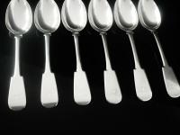 6 Scottish Provincial Silver Dessert Spoons, Robert Keay & Son, Perth c.1830 (5 of 11) 6 Scottish Provincial Silver Dessert Spoons, Robert Keay & Son, Perth c.1830 (5 of 11)