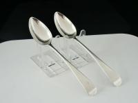 Pair of Scottish Provincial Silver Dessert Spoons, William Clarke, Greenock c.1780 (2 of 7) Pair of Scottish Provincial Silver Dessert Spoons, William Clarke, Greenock c.1780 (2 of 7)