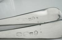 Pair of Scottish Provincial Silver Dessert Spoons, William Clarke, Greenock c.1780 (5 of 7) Pair of Scottish Provincial Silver Dessert Spoons, William Clarke, Greenock c.1780 (5 of 7)