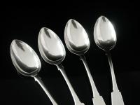 4 Scottish Provincial Silver Dessert Spoons, Aberdeen c.1840, James Berry (12 of 12) 4 Scottish Provincial Silver Dessert Spoons, Aberdeen c.1840, James Berry (12 of 12)