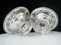 Pair of Silver Openwork Pedestal Dishes, Emile Viner, Sheffield 1933 (8 of 12) Pair of Silver Openwork Pedestal Dishes, Emile Viner, Sheffield 1933 (8 of 12)