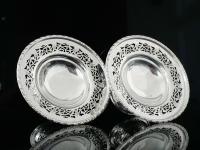 Pair of Silver Openwork Pedestal Dishes, Emile Viner, Sheffield 1933 (9 of 12) Pair of Silver Openwork Pedestal Dishes, Emile Viner, Sheffield 1933 (9 of 12)