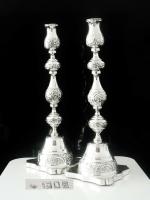 Impressive Large Silver Candlesticks, London 1922, Rosenzweig, Taitelbaum & Co (12 of 12) Impressive Large Silver Candlesticks, London 1922, Rosenzweig, Taitelbaum & Co (12 of 12)