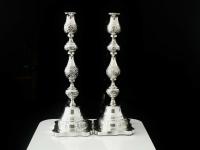 Impressive Large Silver Candlesticks, London 1922, Rosenzweig, Taitelbaum & Co (2 of 12) Impressive Large Silver Candlesticks, London 1922, Rosenzweig, Taitelbaum & Co (2 of 12)