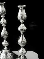 Impressive Large Silver Candlesticks, London 1922, Rosenzweig, Taitelbaum & Co (8 of 12) Impressive Large Silver Candlesticks, London 1922, Rosenzweig, Taitelbaum & Co (8 of 12)