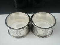 Pair of Antique Silver Aesthetic Napkin Rings, T & R Hayes, Birmingham 1884 (7 of 9) Pair of Antique Silver Aesthetic Napkin Rings, T & R Hayes, Birmingham 1884 (7 of 9)