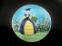 Large Silver Enamel Crinoline Lady Brooch, Birmingham 1946 (7 of 8) Large Silver Enamel Crinoline Lady Brooch, Birmingham 1946 (7 of 8)
