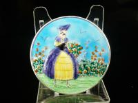 Large Silver Enamel Crinoline Lady Brooch, Birmingham 1946 (2 of 8) Large Silver Enamel Crinoline Lady Brooch, Birmingham 1946 (2 of 8)