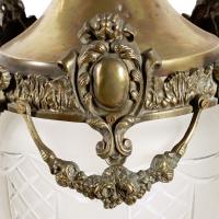 Opaque Glass & Brass Hall Lantern (4 of 8) Opaque Glass & Brass Hall Lantern (4 of 8)