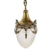 Opaque Glass & Brass Hall Lantern (3 of 8) Opaque Glass & Brass Hall Lantern (3 of 8)