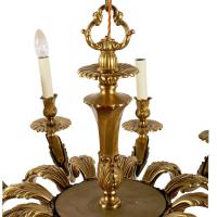 Gilt Brass 12 Branch Chandelier c.1920 (3 of 8) Gilt Brass 12 Branch Chandelier c.1920 (3 of 8)