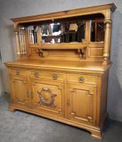 Large & Impressive Edwardian Light Oak Mirror Back Sideboard by Maple & Co (2 of 16) Large & Impressive Edwardian Light Oak Mirror Back Sideboard by Maple & Co (2 of 16)