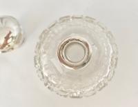 Silver Mounted Hobnail Cut Perfume Scent Bottle (3 of 6) Silver Mounted Hobnail Cut Perfume Scent Bottle (3 of 6)