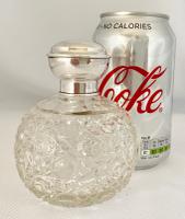 Silver Mounted Hobnail Cut Perfume Scent Bottle (6 of 6) Silver Mounted Hobnail Cut Perfume Scent Bottle (6 of 6)