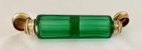 Green Double Ended Brass Mounted Perfume Scent Bottle (2 of 6) Green Double Ended Brass Mounted Perfume Scent Bottle (2 of 6)