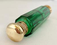Green Double Ended Brass Mounted Perfume Scent Bottle (4 of 6) Green Double Ended Brass Mounted Perfume Scent Bottle (4 of 6)