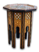 Early 20th Century Islamic Side Table with Mother of Pearl Inlay (4 of 4) Early 20th Century Islamic Side Table with Mother of Pearl Inlay (4 of 4)
